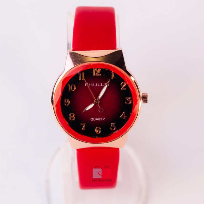 FHULUN Ladies Colorful Stylish Watch Premium Soft Strap Quartz - Image 2