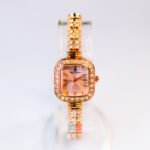Ladies Luxury Stone Watch Set Elegant Bracelet Quartz Design - Image 2