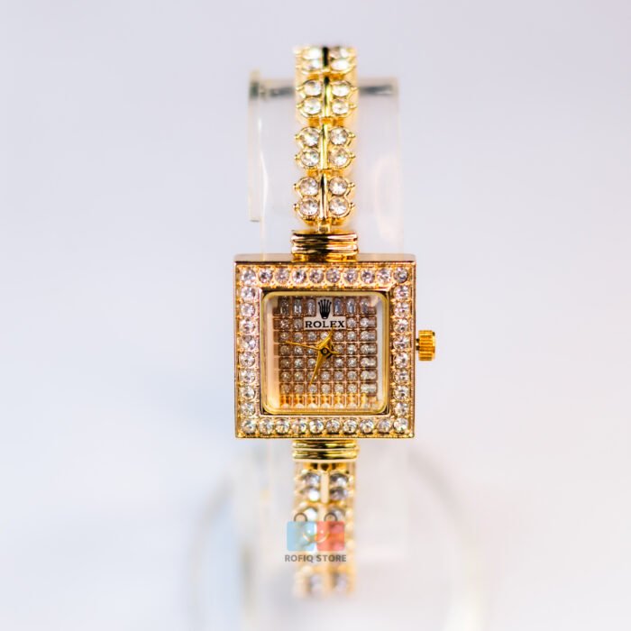 Ladies Luxury Stone Watch Set Elegant Bracelet Quartz Design - Image 4
