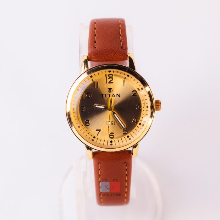 Titan Style Ladies Analog Watch Leather Strap Elegant Women Watch BD - Image 4
