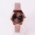 Elegant Floral Ladies Watch Leather Strap Quartz Stylish Design - Image 4