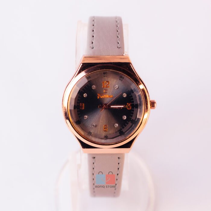 Elegant Floral Ladies Watch Leather Strap Quartz Stylish Design - Image 4