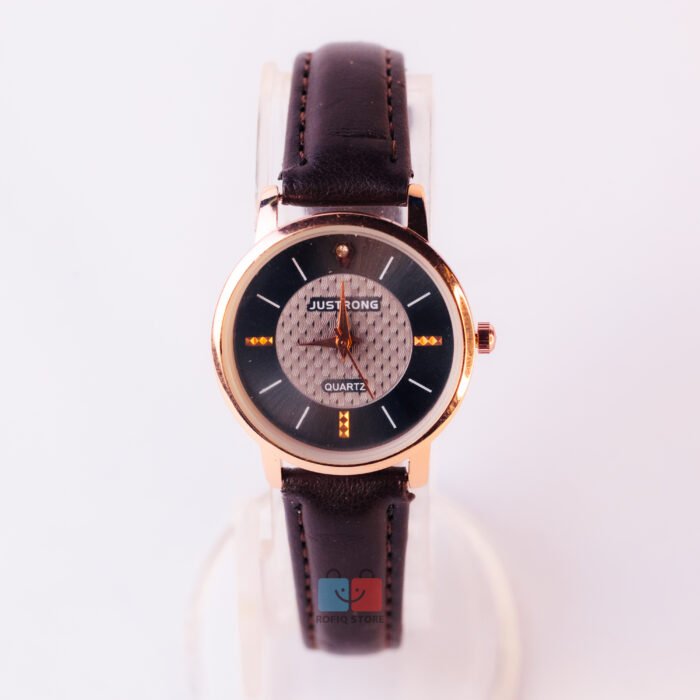 Ladies Elegant Analog Watch Leather Strap Stylish Women Watch - Image 5