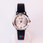 Ladies Slim Analog Watch Elegant Leather Strap Stylish Women Watch - Image 2