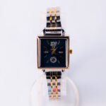 OLEVS Square Dial Ladies Watch Steel Strap Elegant Fashion