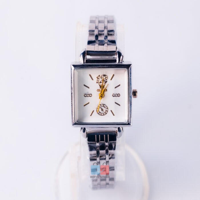 OLEVS Square Dial Ladies Watch Steel Strap Elegant Fashion - Image 2