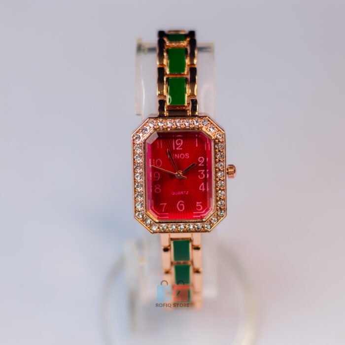 RINOS Ladies Bracelet Watch Luxury Stone Dial Quartz Watch - Image 3