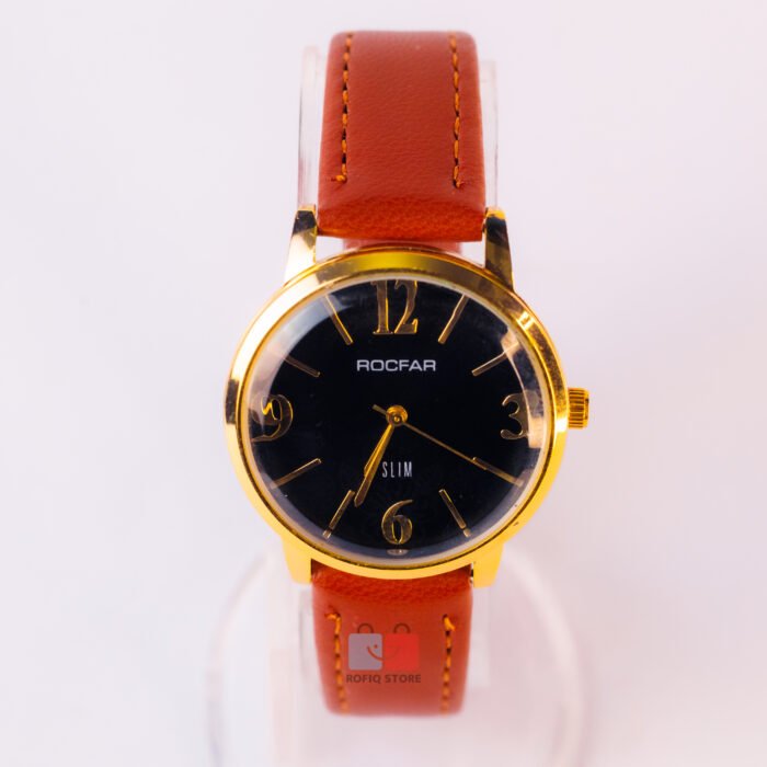 Ladies Slim Analog Watch Elegant Leather Strap Stylish Women Watch - Image 7