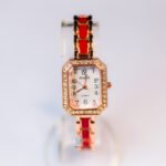 RINOS Ladies Bracelet Watch Luxury Stone Dial Quartz Watch - Image 2