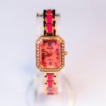 RINOS Ladies Bracelet Watch Luxury Stone Dial Quartz Watch
