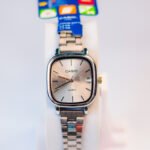 Casio Ladies Square Dial Watch Date Display Quartz Steel Strap - Image 3