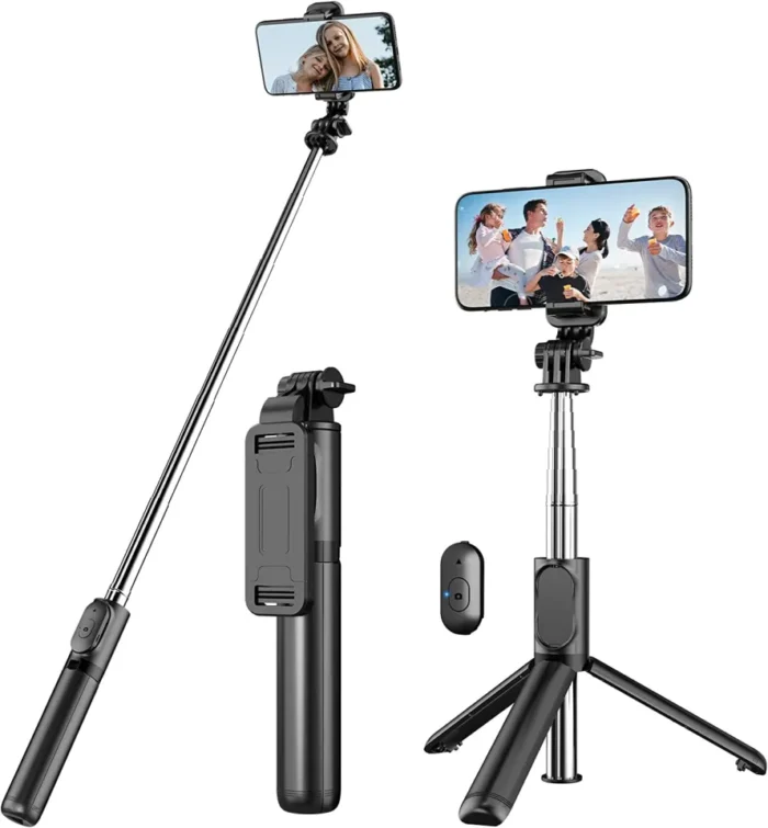 Q07 Bluetooth Selfie Stick Tripod Wireless Remote Phone Holder - Image 2