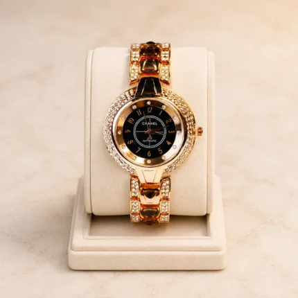 Women Luxury Stone Dial Watch Elegant Bracelet