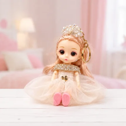 Mini Fashion Princess Doll Keychain