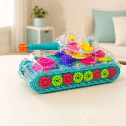 Kids Transparent Gear Tank Toy