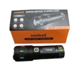 SANFORD LED Flashlight – Original Rechargeable Type-C Zoomable Torch Light with Super Bright Long Range Beam, Waterproof Aluminum Alloy Tactical Flashlight - Image 3