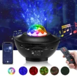 Galaxy Star Projector Light with Bluetooth Speaker & Remote – 21 Color LED Night Sky Projector